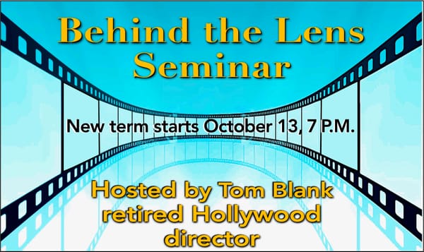 Behind the Lens Seminar (New Term Oct. 13 - Dec. 30)
